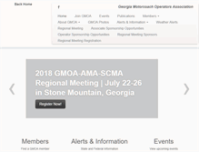 Tablet Screenshot of gamotorcoachoperators.org